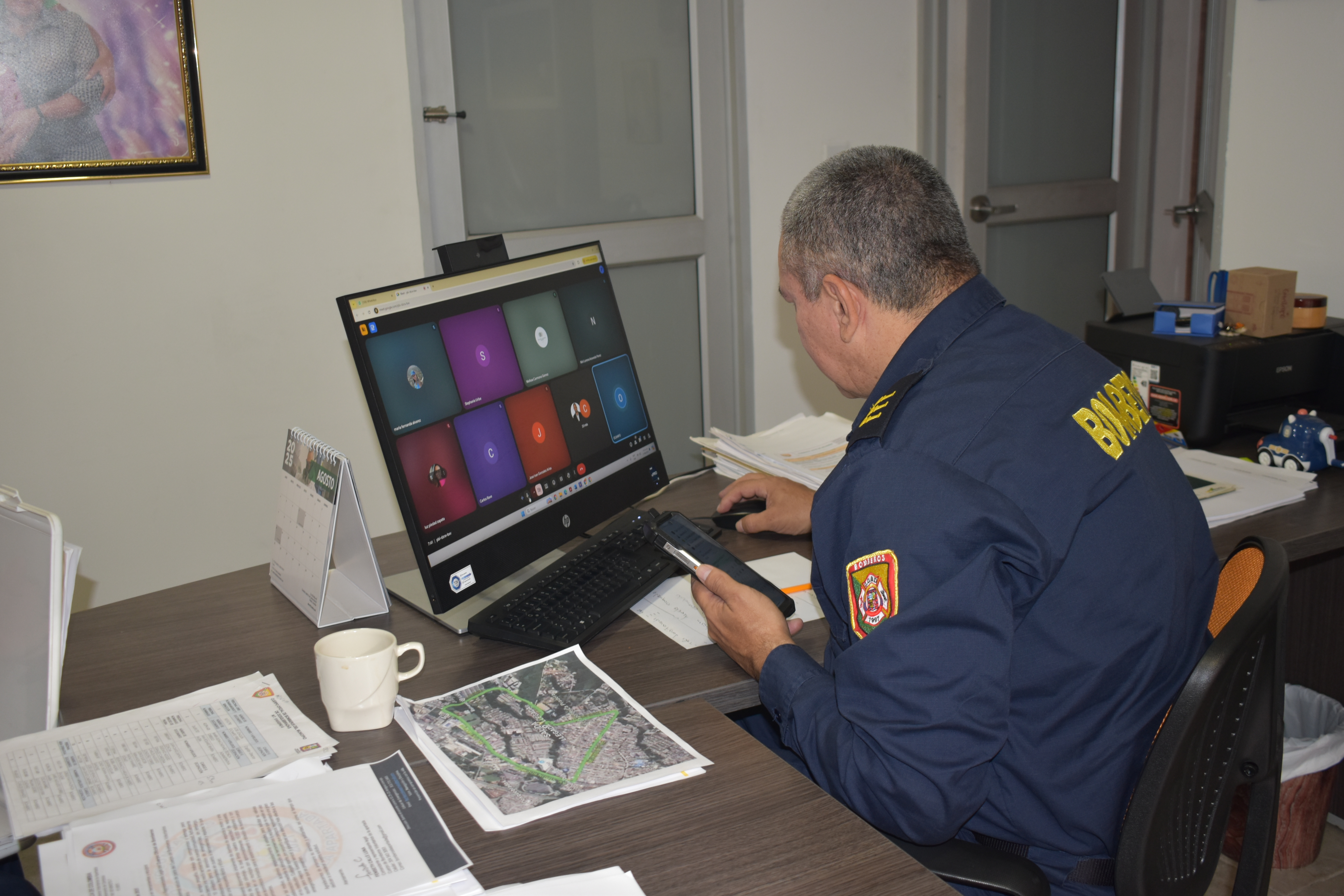 El Cuerpo Oficial de Bomberos Dosquebradas planeò el operativo de elecciones en materia de prevenciòn